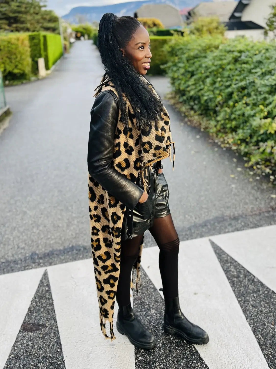 Gilet Leslie Leopard