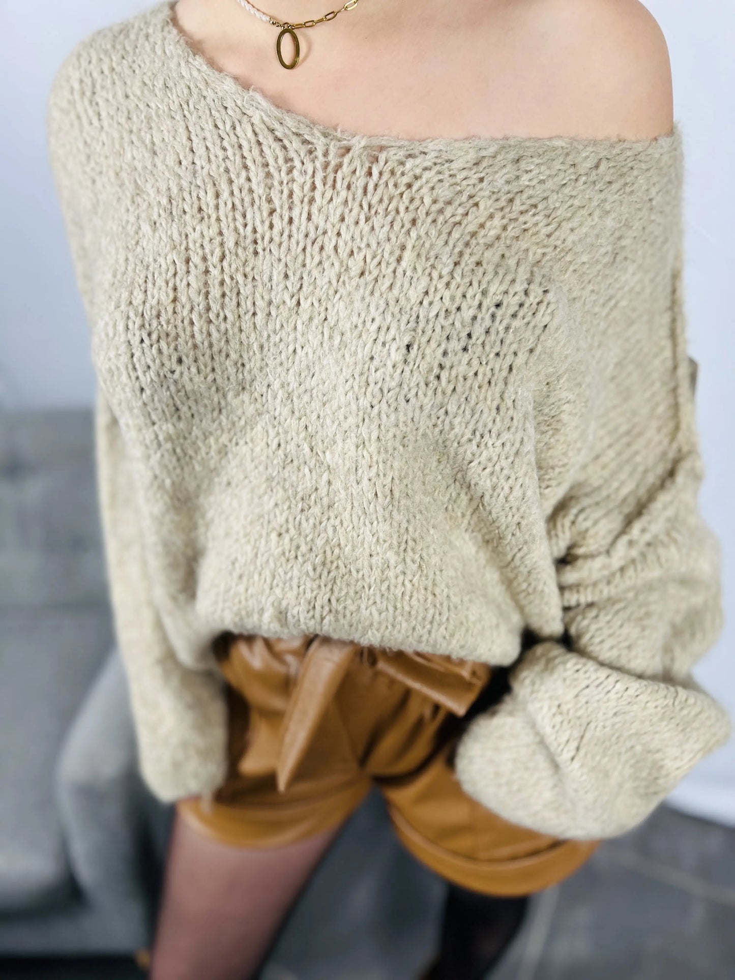 Pull SOELIE Taupe